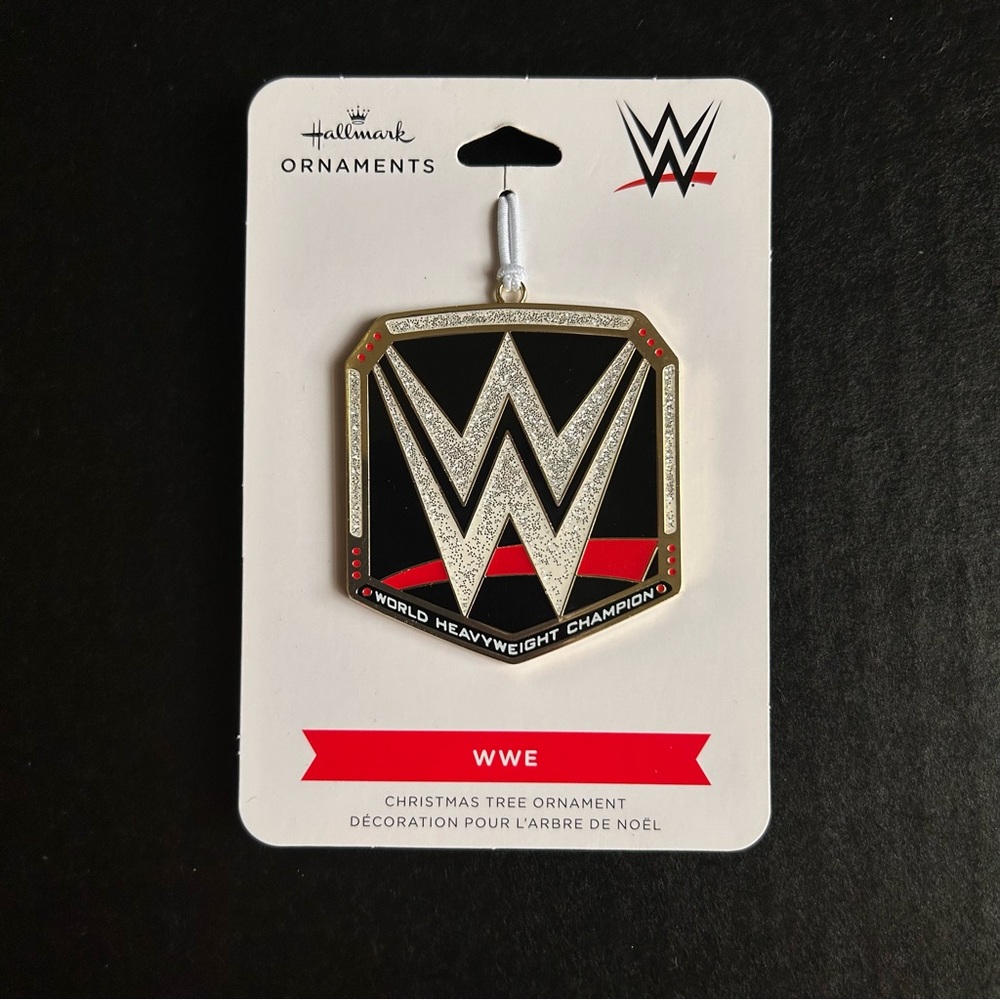 Hallmark Wrestling WWE Christmas Tree Ornament World Heavyweight Champion Decor